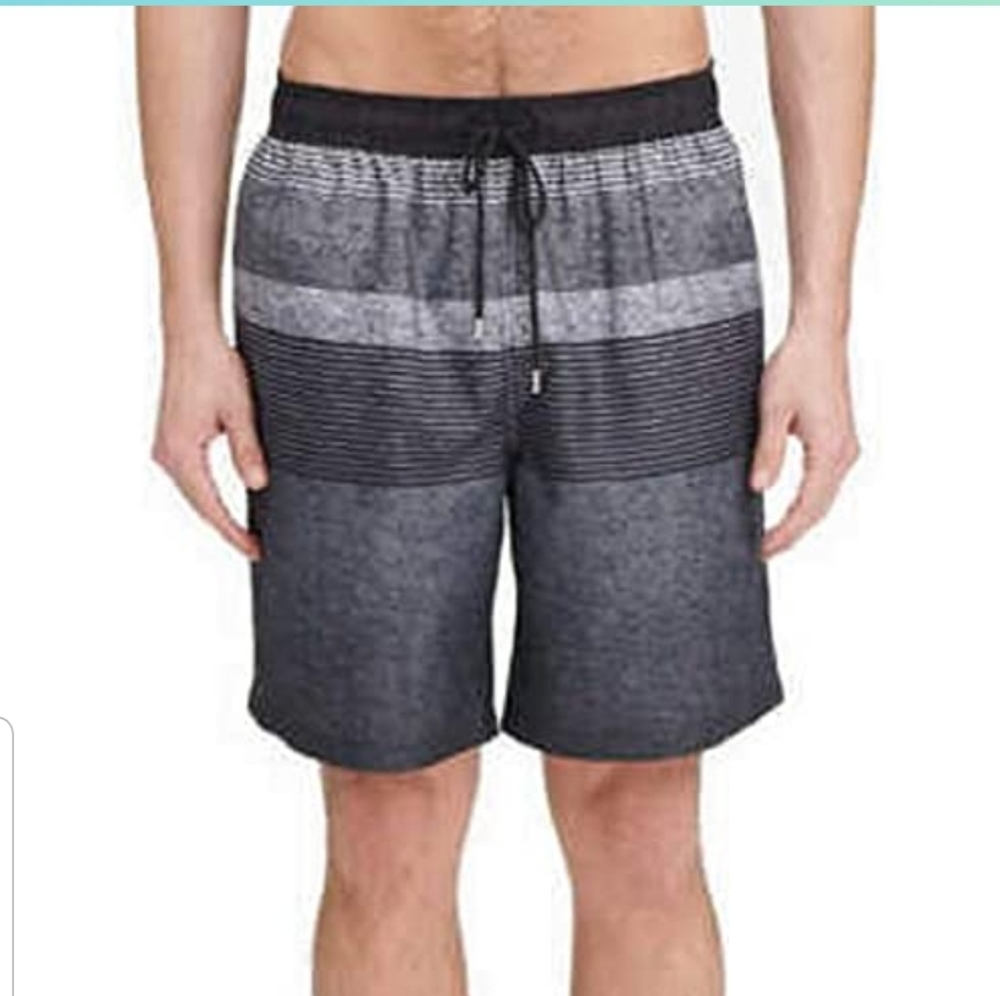 Kirkland Signature Men’s Swim Short Black Textured